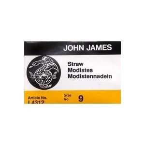  John James Milliners / Straw Uncarded Needles Size 9 25ct 