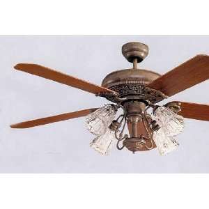  Vintage Pewter 3 Speed Ceiling Fan With Light: Home 