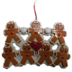  Personalized Gingerbread Family 7 Christmas Holiday Gift 