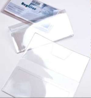   auction is for fifty (50) HIGH QUALITY Clear Vinyl Checkbook Cover