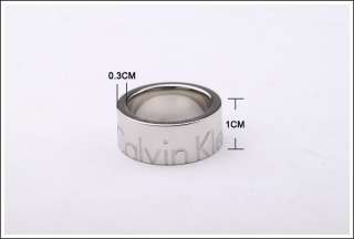cK 2010 Calvin Klein Jeans Print Logo Men / Women Ring  
