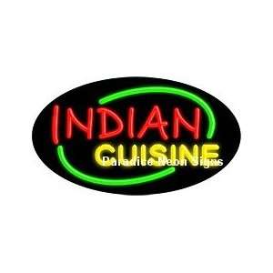  Flashing Indian Cuisine Neon Sign: Sports & Outdoors