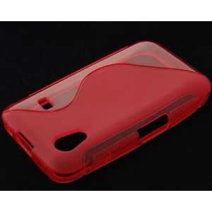  Red S Wave TPU Silicone Skin Case Cover for Samsung Galaxy 