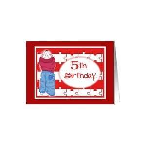  Happy 5th Birthday Hide n Seek Card: Toys & Games