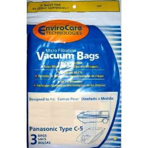    Panasonic Type C5 Bag Generic Allergen 3 Pack