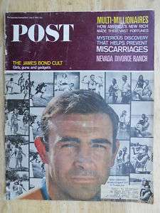 July 17 1965 SATURDAY EVENING POST Sean Connery Bond  