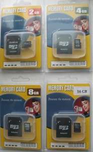30 GB Memory Cards Mini SD Card Includes 2,4,8,16 Micro  
