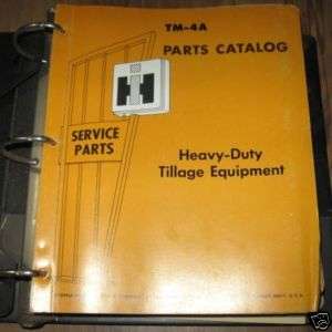 IH Heavy Duty Tillage Equipment Parts Catalog  