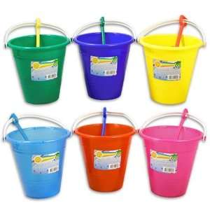  Pail and Shovel with Glitter 7 Assorted Case Pack 36 