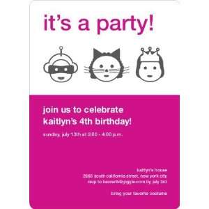  Costume Party Birthday Party Invitations: Health 