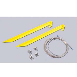 Holiday Lights Guy Wire Kit 6 Feet Wire   9 Inches Stakes 