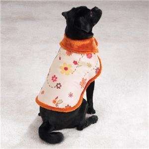  Dog Coat   Floral Suede Dog Coat   X Large (XL): Pet 