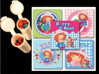 Strawberry Shortcake party favors candy tubes  