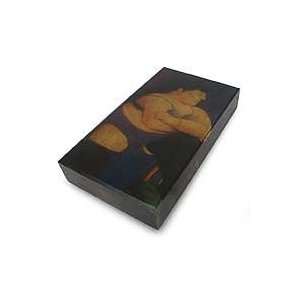  NOVICA Decoupage box, Intimate Botero