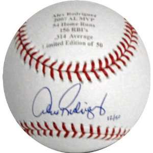  Alex Rodriguez Autographed Engraved Baseball Sports 