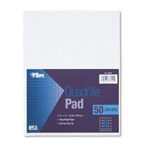 New Quadrille Pads 4 Squares/inc 8 1/2 x 11 White Case Pack 4   508018