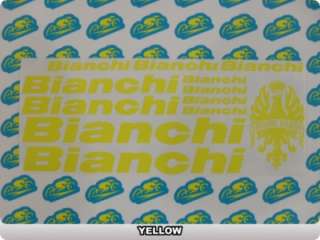 12 Set BIANCHI Decals Stickers Frames Bicycles Bikes 8.7 COLORS 