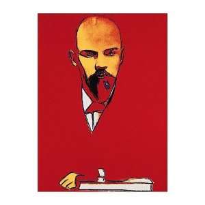  Red Lenin, 1987 Finest LAMINATED Print Andy Warhol 13x19 