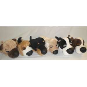  Hanadeka Club   Set of 6   11 Lying Plush Dogs By DTM 