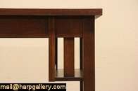 An authentic library table or writing desk from the Arts and Crafts or 