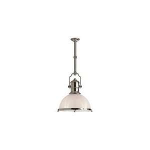  Chart House Country Industrial Pendant in Polished Nickel 