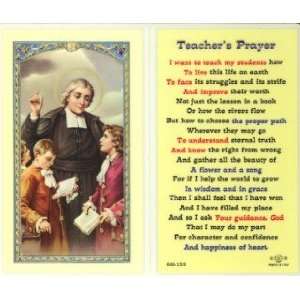  Teachers Prayer Holy Card (800 159)   10 pack: Everything 