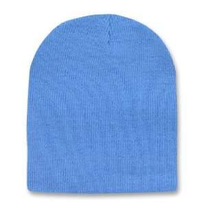  SKY BLUE SHORT BEANIE SKI CAP CAPS HAT HATS TOQUE 