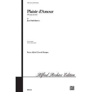  Plaisir dAmour (The Joys of Love) Choral Octavo Choir Words 