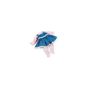   Dressy Denim Outfit for 19 Vinyl Baby Girl Doll: Toys & Games