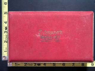 Vintage Schraffts Crimson Chest Candy Box / Tin  