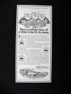 Christian Brothers Winery White Wines 1978 print Ad  