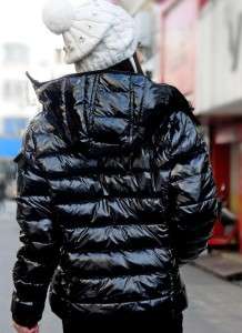 Womens warm goose down winter hoodie 90% short parka coat jacket 110 