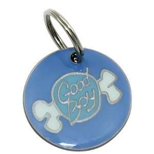  dogIDs Painted Designer ID Tag   Good Boy   Large   1 1/8 