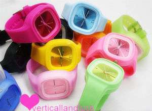 Wholesale 10pcs ODM Jelly Watch multicolor Fashion #18  
