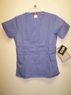   15705 W Collection V Neck Nurses Scrub Top CEIL BLUE XS   2XL  