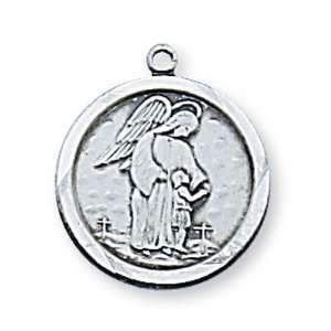  Sterling Guardian Angel Medal: Jewelry