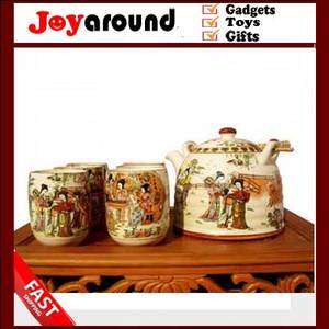 Vintage Beauty Design Tea Set China JingDeZhen Pottery  
