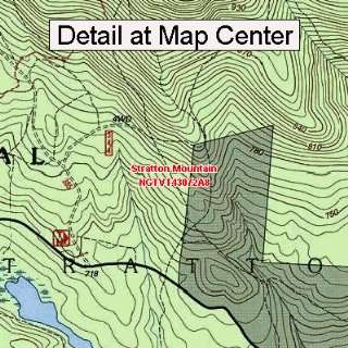 USGS Topographic Quadrangle Map   Stratton Mountain, Vermont (Folded 