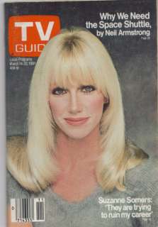 TV GUIDE MARCH 14 1981 SUZANNE SOMERS NY EDITION  