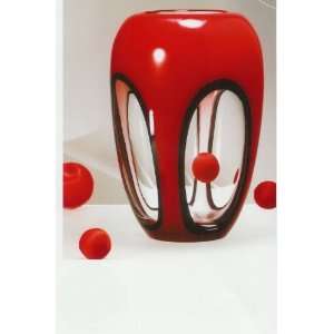  Red Envy Glass Designer Vase