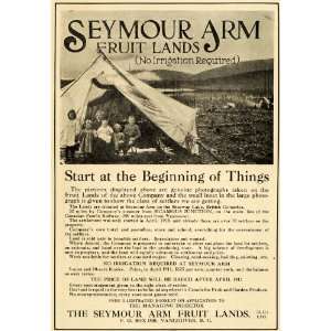  1911 Ad Seymour Arm Fruit Lands British Columbia Realty 