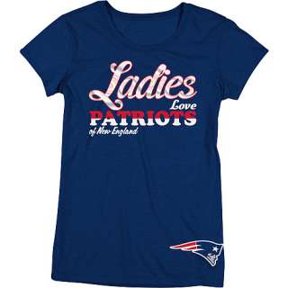   Tops Reebok New England Patriots Womens Lady Love Cap Sleeve T Shirt