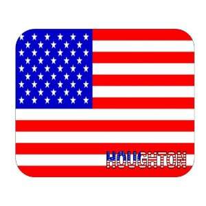  US Flag   Houghton, Michigan (MI) Mouse Pad Everything 