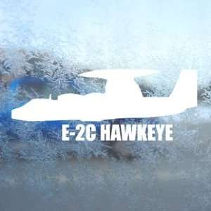  E 2C HAWKEYE White Decal Military Soldier Window White 