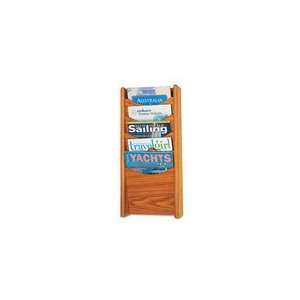 Safco 5 Pocket Wood Magazine Rack: Office Products