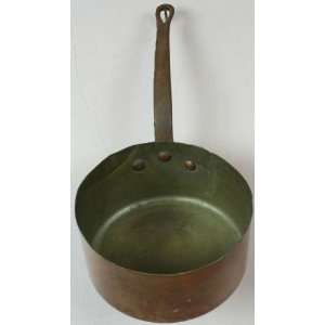  Large Vintage French Pot Kitchenware Copper Metal 