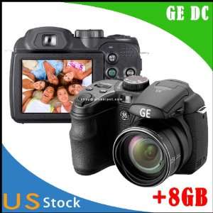 GE Power Pro X5 14 MP with 15 x Optical Zoom Digital Camera(black)+8GB 