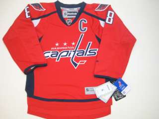 Alexander Ovechkin Premier Sewn Youth L/XL Jersey Red  