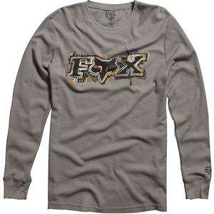   Fox Racing Casino Thermal Long Sleeve T Shirt   Large/Grey Automotive