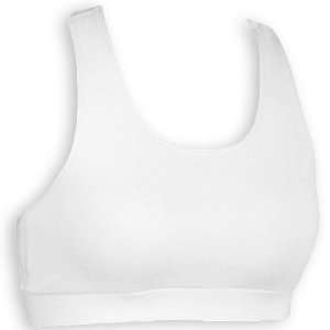  Womens Support Your Team Sports Bras WHITE AL  36 B/C, 38 